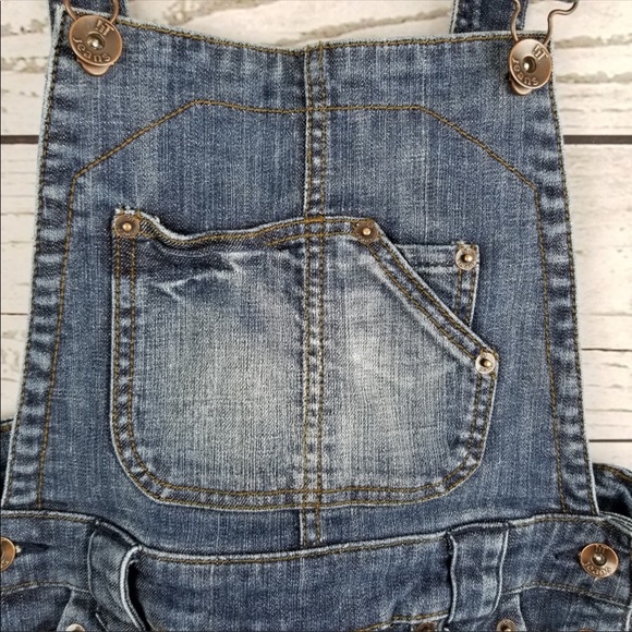 Denim overall shorts - Picture 5 of 8